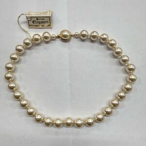 Vintage NOS Mallorca 16.5” Pearl Necklace w/ Gold Clasp